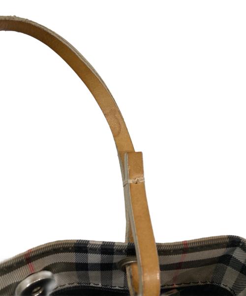 BURBERRY LONDON（バーバリーロンドン）BURBERRY LONDON (バーバリーロンドン) ミニバーバリーチェックバッグ ブラウンの古着・服飾アイテム