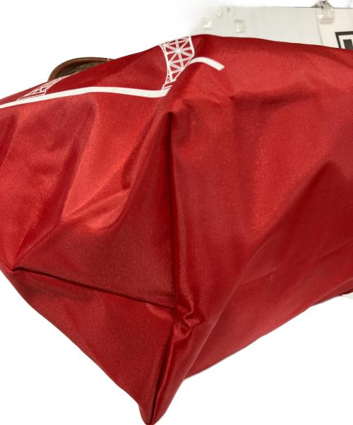 LONGCHAMP（ロンシャン）LONGCHAMP (ロンシャン) ル・プリアージュトートバッグ(M) レッドの古着・服飾アイテム