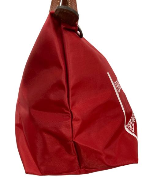 LONGCHAMP（ロンシャン）LONGCHAMP (ロンシャン) ル・プリアージュトートバッグ(M) レッドの古着・服飾アイテム