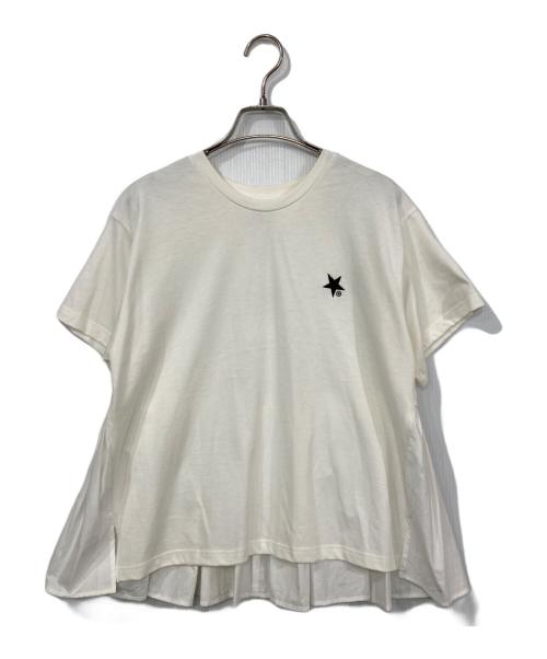 CONVERSE TOKYO（コンバーストウキョウ）CONVERSE TOKYO (コンバーストウキョウ) フリル切替Tシャツ ホワイト サイズ:1の古着・服飾アイテム