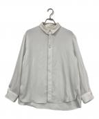 CULLNIクルニ）の古着「Double Satin Chin Tab Shirt」｜ホワイト