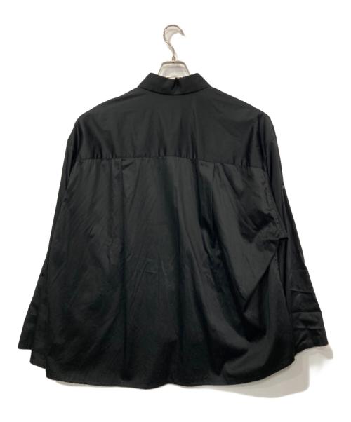 Lui's（ルイス）Lui's (ルイス) ロールアップボタンシャツ ブラック サイズ:Fの古着・服飾アイテム
