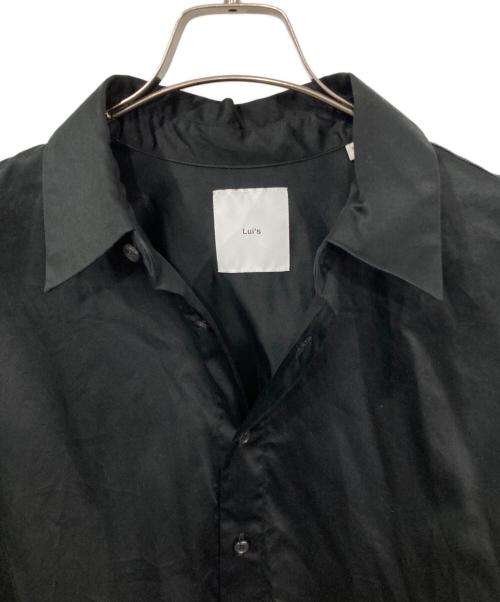 Lui's（ルイス）Lui's (ルイス) ロールアップボタンシャツ ブラック サイズ:Fの古着・服飾アイテム