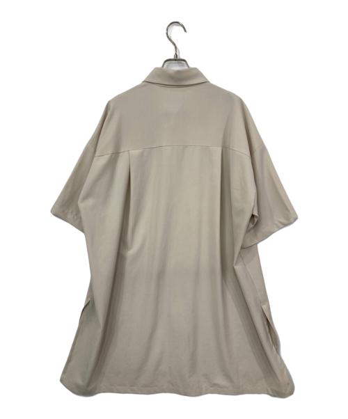 Lui's（ルイス）Lui's (ルイス) 半袖ロングシャツ ベージュ サイズ:ｆの古着・服飾アイテム