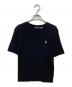 POLO RALPH LAUREN（ポロ・ラルフローレン）の古着「ケーブル半袖ニット」｜ブラック