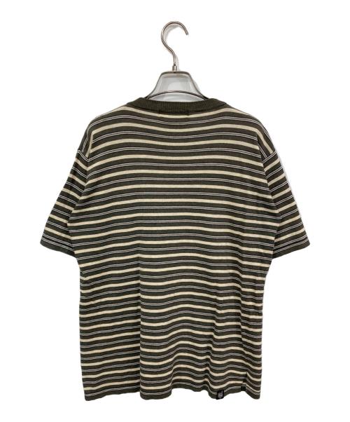 Hysteric Glamour（ヒステリックグラマー）Hysteric Glamour (ヒステリックグラマー) ボーダーTシャツ カーキ×ベージュ サイズ:Ｓの古着・服飾アイテム