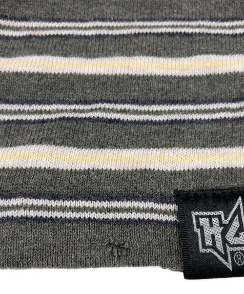 Hysteric Glamour（ヒステリックグラマー）Hysteric Glamour (ヒステリックグラマー) ボーダーTシャツ カーキ×ベージュ サイズ:Ｓの古着・服飾アイテム
