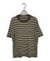 Hysteric Glamour（ヒステリックグラマー）の古着「ボーダーTシャツ」｜カーキ×ベージュ