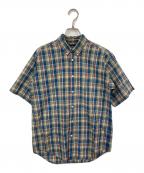 RALPH LAURENラルフローレン）の古着「半袖チェックシャツ」｜グリーン