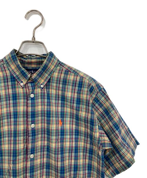 RALPH LAUREN（ラルフローレン）RALPH LAUREN (ラルフローレン) 半袖チェックシャツ グリーン サイズ:Lの古着・服飾アイテム
