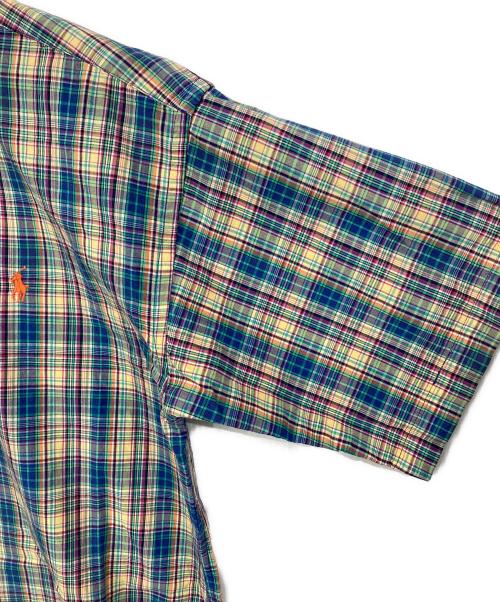 RALPH LAUREN（ラルフローレン）RALPH LAUREN (ラルフローレン) 半袖チェックシャツ グリーン サイズ:Lの古着・服飾アイテム