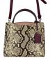Kate Spade (ケイトスペード) パイソン柄ショルダーバッグ ベージュ：8000円