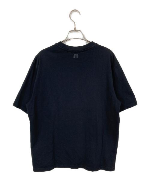 AMI PARIS（アミ パリス）AMI PARIS (アミ パリス) ハートロゴ刺繍Tシャツ ブラック サイズ:Sの古着・服飾アイテム