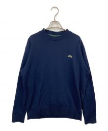 LACOSTE（ラコステ）の古着「プレミアムスウェットクルーネック」｜ネイビー