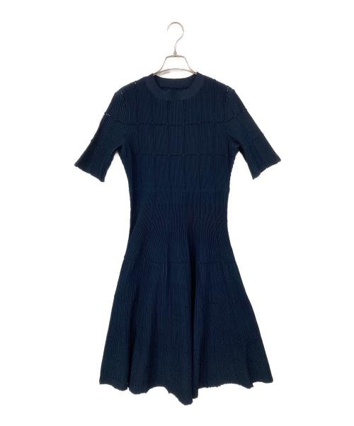 CELFORD（セルフォード）CELFORD (セルフォード) ダイヤヘムディフォメ―ションワンピース ネイビー サイズ:38の古着・服飾アイテム