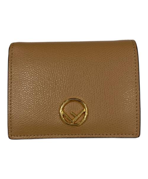 FENDI（フェンディ）FENDI (フェンディ) 2つ折り財布 ブラウンの古着・服飾アイテム