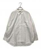 COMME des GARCONS HOMMEコムデギャルソン オム）の古着「オーバーサイズ長袖シャツ」｜ホワイト