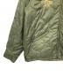 中古・古着 AVIREX (アヴィレックス) PEANUTS (ピーナッツ) QUILTING JACKET ”FLYING ACE” カーキ サイズ:L：22000円