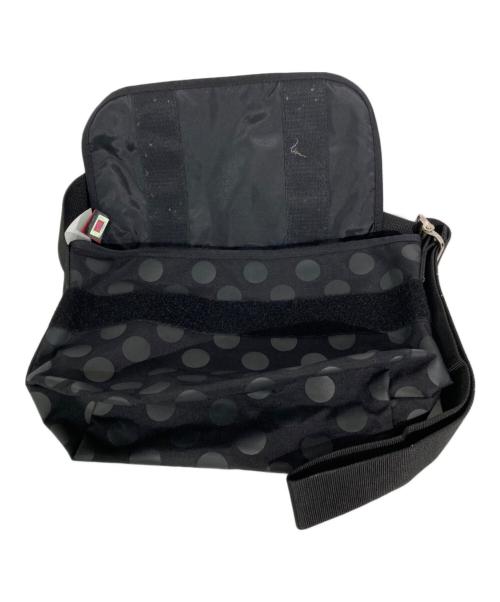 Manhattan Portage（マンハッタンポーテージ）Manhattan Portage (マンハッタンポーテージ) ドット柄メッセンジャーバッグ ブラックの古着・服飾アイテム