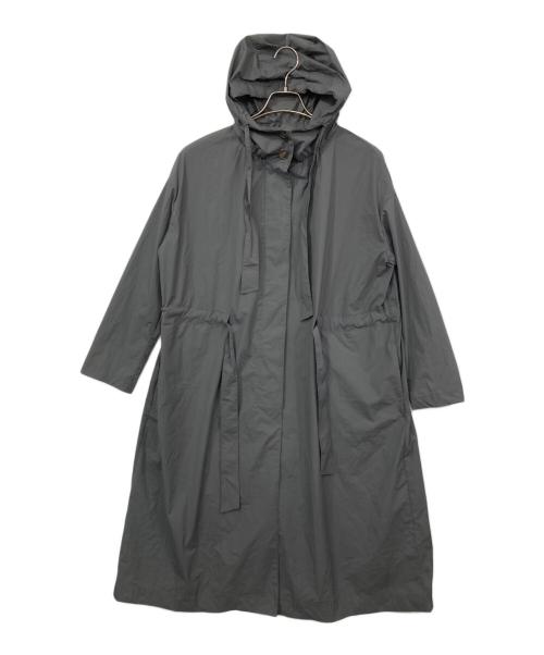 HERNO（ヘルノ）HERNO (ヘルノ) リサイクルナイロンフーデットコート グレー サイズ:40の古着・服飾アイテム