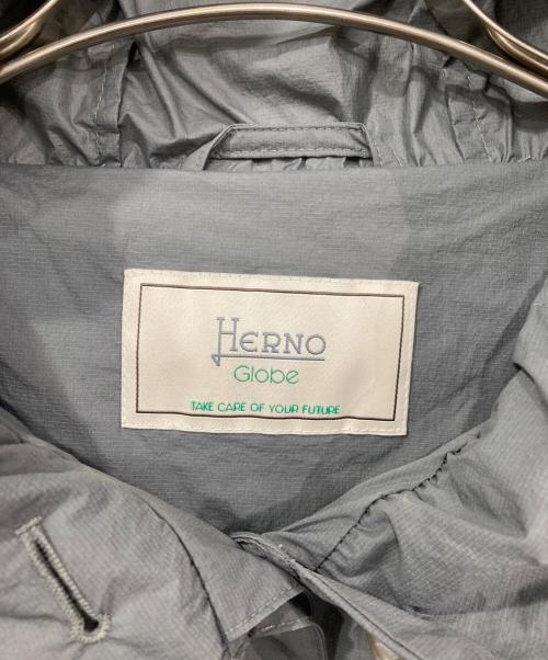 HERNO（ヘルノ）HERNO (ヘルノ) リサイクルナイロンフーデットコート グレー サイズ:40の古着・服飾アイテム