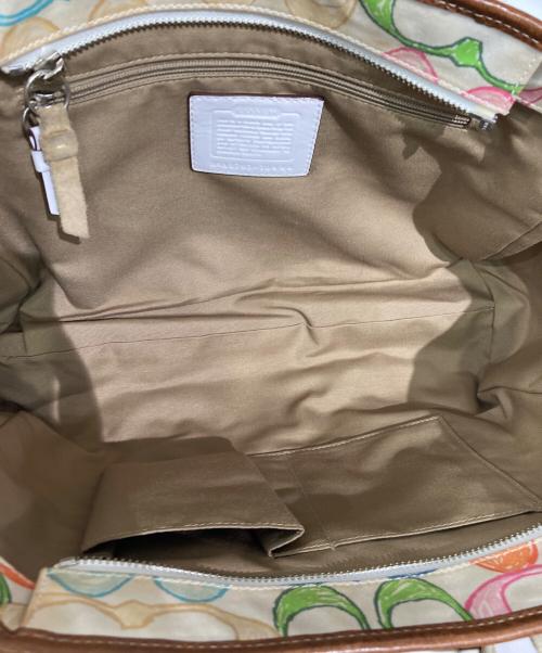 COACH（コーチ）COACH (コーチ) パッチワークトートバッグ ブラウンの古着・服飾アイテム