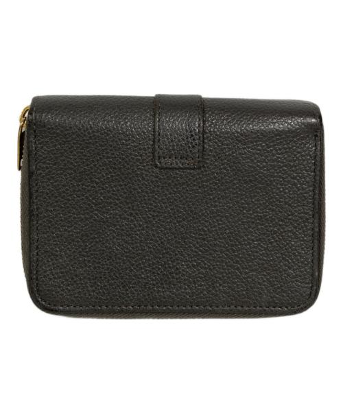 Saint Laurent Paris（サンローランパリ）Saint Laurent Paris (サンローランパリ) カサンドラロゴ2つ折り財布 グレーの古着・服飾アイテム
