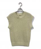 AURALEEオーラリー）の古着「ALPACA WOOL SUPER LIGHT KNIT VEST」｜イエロー