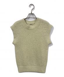 AURALEE（オーラリー）の古着「ALPACA WOOL SUPER LIGHT KNIT VEST」｜イエロー