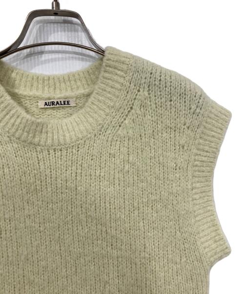 AURALEE（オーラリー）AURALEE (オーラリー) ALPACA WOOL SUPER LIGHT KNIT VEST イエロー サイズ:1の古着・服飾アイテム