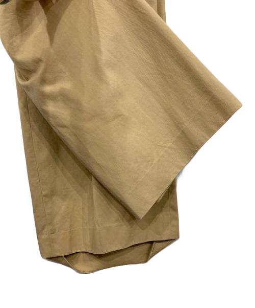 MACPHEE（マカフィー）MACPHEE (マカフィー) コットンチノ タックワイドパンツ ベージュ サイズ:32の古着・服飾アイテム