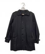 BURBERRYバーバリー）の古着「ノバチェックライナー付ベルテッドコート」｜ブラック