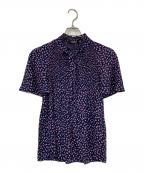 LAUREN RALPH LAURENローレン ラルフ ローレン）の古着「花柄ボウタイブラウス」｜ネイビー