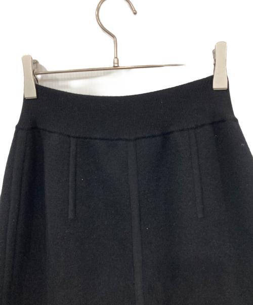 HERMES（エルメス）HERMES (エルメス) Hロゴジップカシミヤ混リバーシブルニットスカート ブラック サイズ:36の古着・服飾アイテム