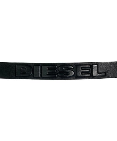 DIESEL（ディーゼル）DIESEL (ディーゼル) エンボスロゴベルト ブラック サイズ:80ｃｍの古着・服飾アイテム