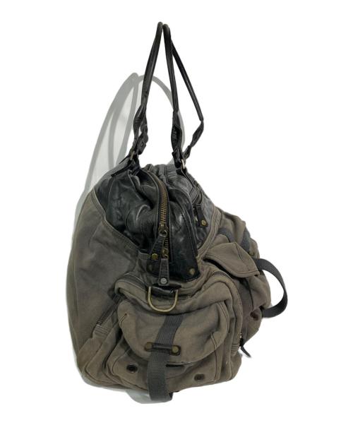 DIESEL（ディーゼル）DIESEL (ディーゼル) ボストンバッグ ブラウン×ブラックの古着・服飾アイテム