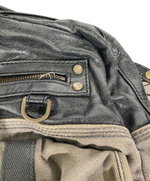 DIESEL（ディーゼル）DIESEL (ディーゼル) ボストンバッグ ブラウン×ブラックの古着・服飾アイテム