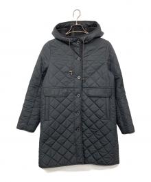 MACKINTOSH PHILOSOPHY（マッキントッシュ フィロソフィー）の古着「フーデッドキルティングコート」｜ブラック