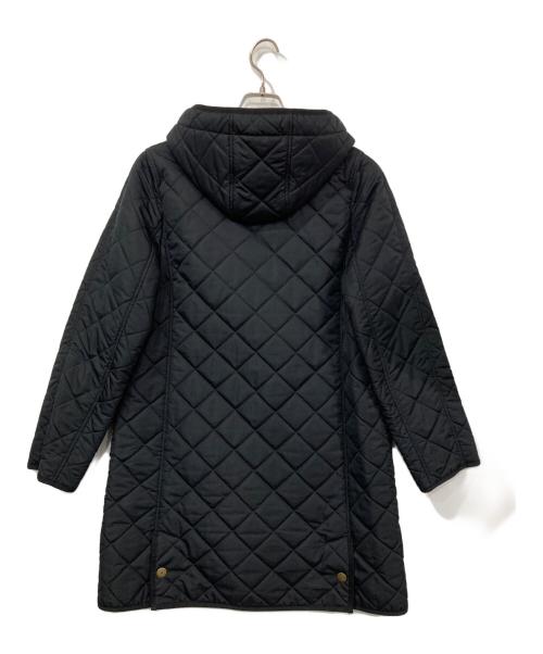 MACKINTOSH PHILOSOPHY（マッキントッシュ フィロソフィー）MACKINTOSH PHILOSOPHY (マッキントッシュ フィロソフィー) フーデッドキルティングコート ブラック サイズ:38の古着・服飾アイテム