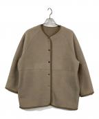 SHIPSシップス）の古着「ボア × フリース リバーシブル コート」｜ブラウン