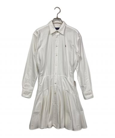 Polo by Ralph Lauren 刺繍シャツワンピース ホワイト 中古・古着通販】POLO RALPH LAUREN (ポロ・ラルフローレン