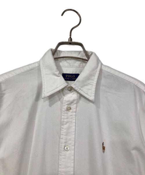 POLO RALPH LAUREN（ポロ・ラルフローレン）POLO RALPH LAUREN (ポロ・ラルフローレン) オックスフォードシャツワンピース ホワイトの古着・服飾アイテム