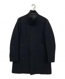 ck Calvin Klein（シーケーカルバンクライン）の古着「スタンドカラーコート」｜ブラック