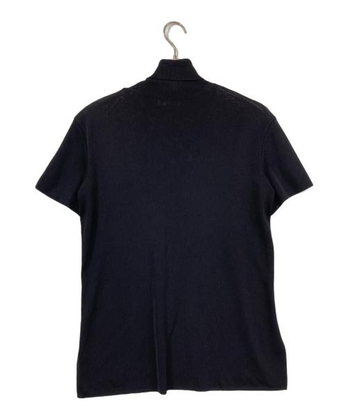 ISSEY MIYAKE PwRMANwNTw（イッセイミヤケ ペルマネンテ）issey miyake pwrmanwntw (イッセイミヤケ ペルマネンテ) ハイネック半袖カットソー ブラック サイズ:2の古着・服飾アイテム