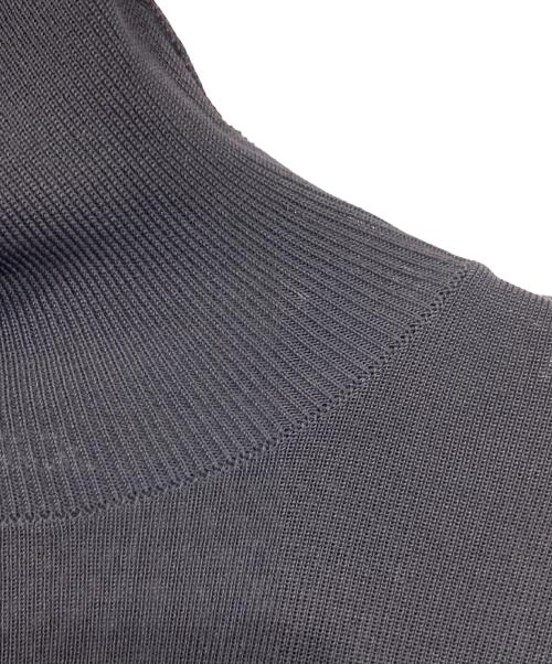 ISSEY MIYAKE PwRMANwNTw（イッセイミヤケ ペルマネンテ）issey miyake pwrmanwntw (イッセイミヤケ ペルマネンテ) ハイネック半袖カットソー ブラック サイズ:2の古着・服飾アイテム