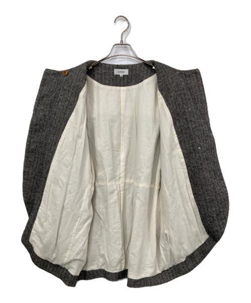 LOISIR（ロワズィール）LOISIR (ロワズィール) ウールリネンヘリンボーンコート グレー サイズ:38の古着・服飾アイテム