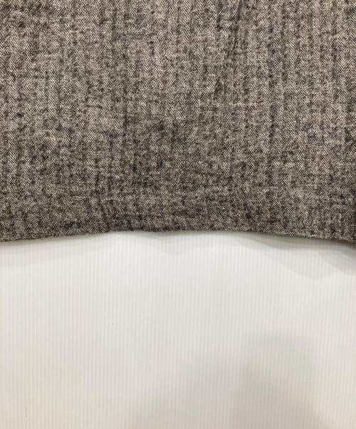 LOISIR（ロワズィール）LOISIR (ロワズィール) ウールリネンヘリンボーンコート グレー サイズ:38の古着・服飾アイテム