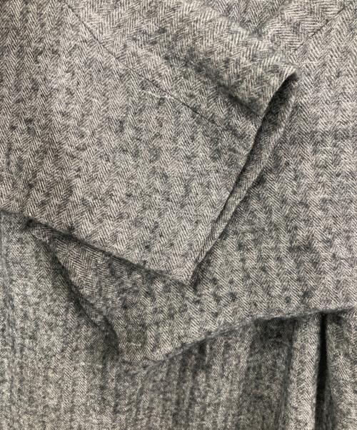 LOISIR（ロワズィール）LOISIR (ロワズィール) ウールリネンヘリンボーンコート グレー サイズ:38の古着・服飾アイテム