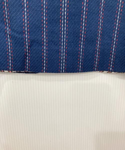 ETRO（エトロ）ETRO (エトロ) 裏ペイズリーストライプテーラードジャケット ネイビー サイズ:56の古着・服飾アイテム