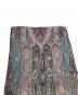 ETRO (エトロ) ペイズリー柄シルクストール グリーン×パープル：6000円